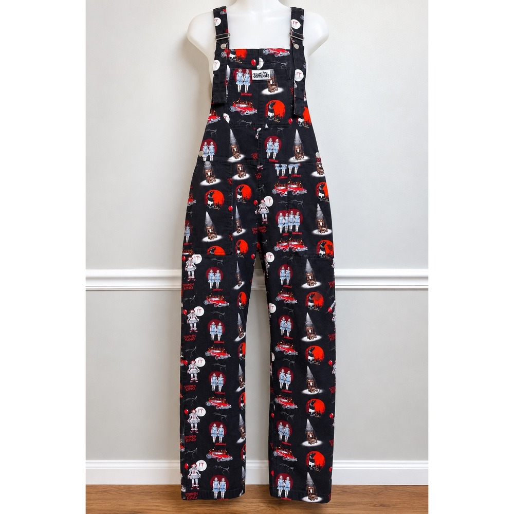 Jambats Stephen King Horror Movie Print Overalls S Twisted Tales The Shining IT